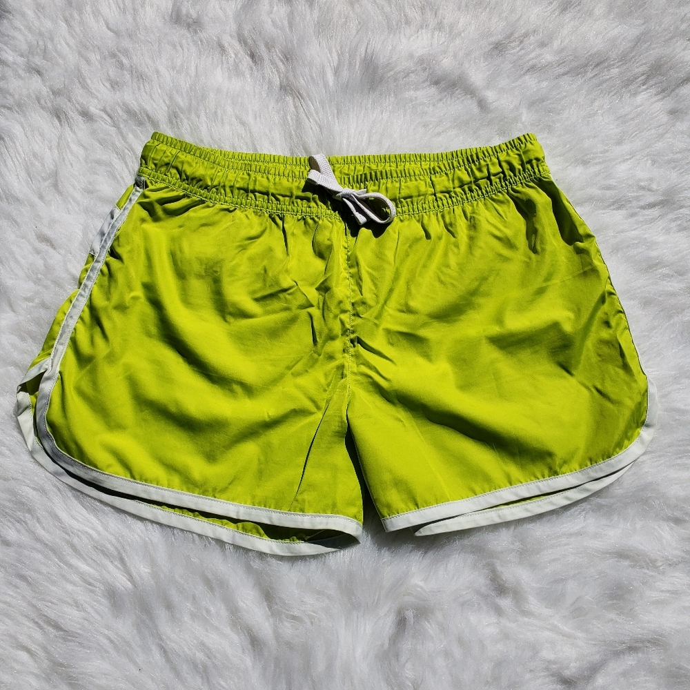 Yellow Windbreaker Shorts